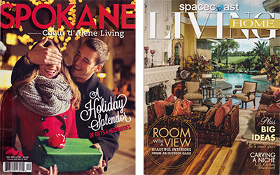 Featured in Spokane-Coeur d'Alene Living (December 2016) and Space Coast Living (September 2013)